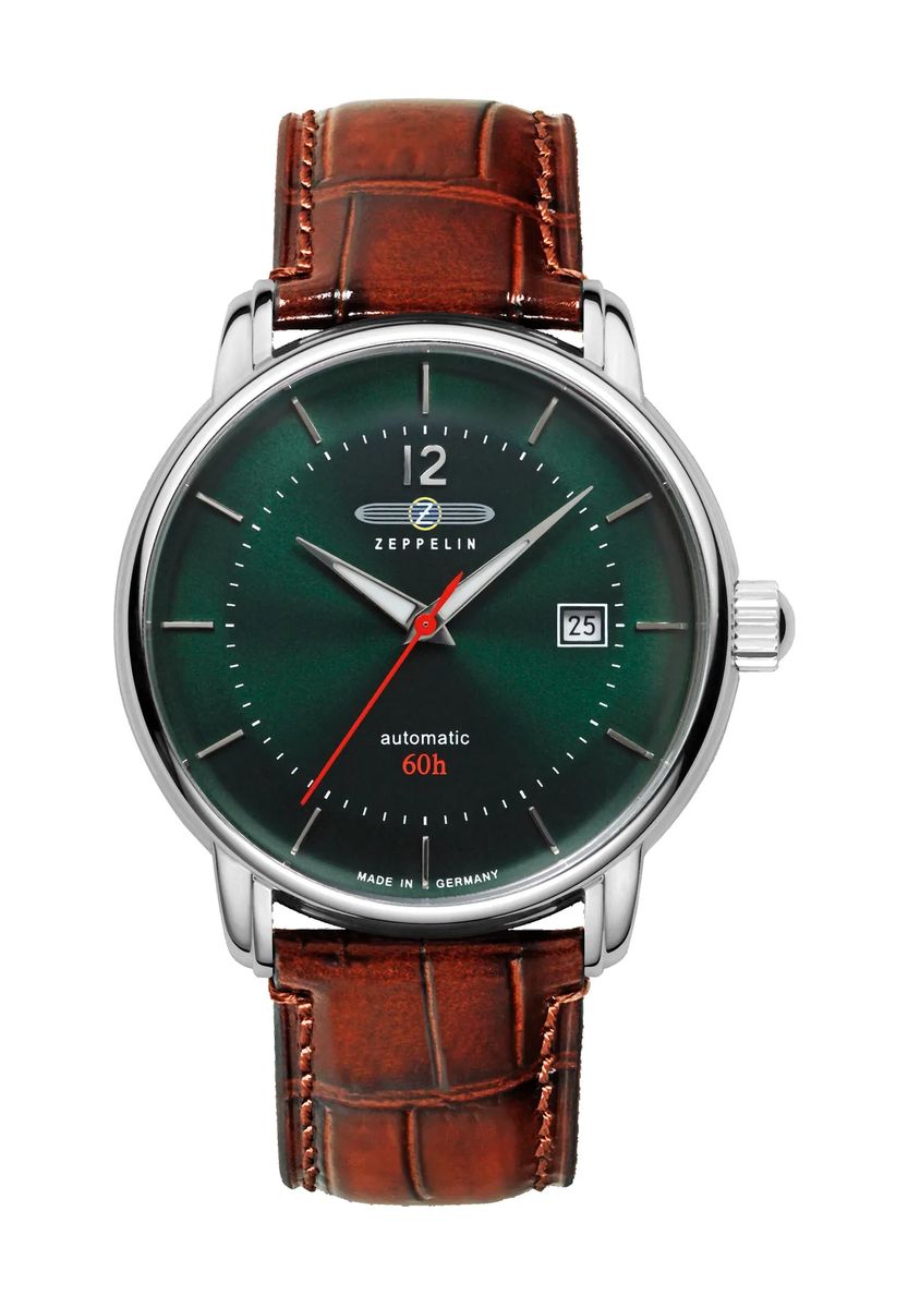 ZEPPELIN Herren Armbanduhr "8160-4", SILBER/BRAUN