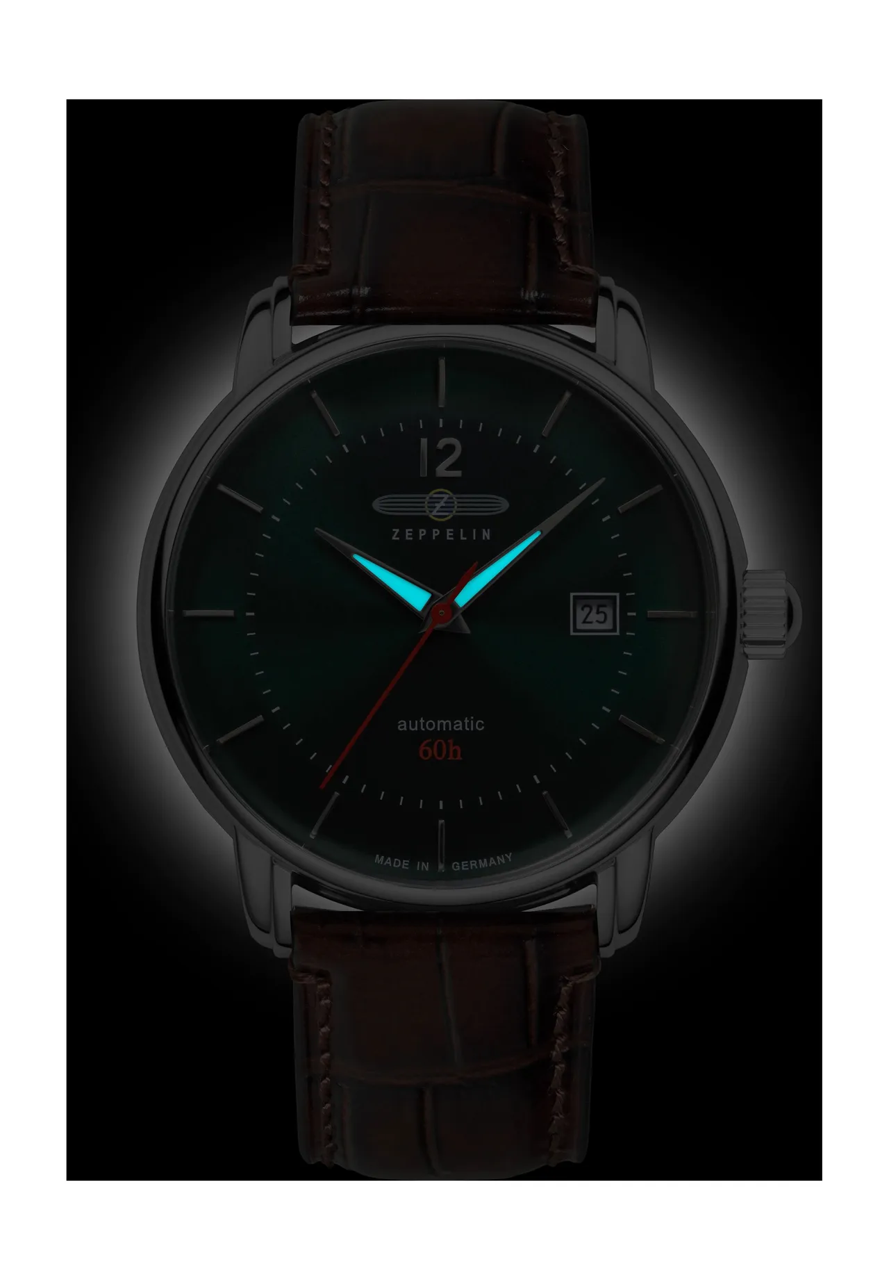 ZEPPELIN Herren Armbanduhr "8160-4", SILBER/BRAUN