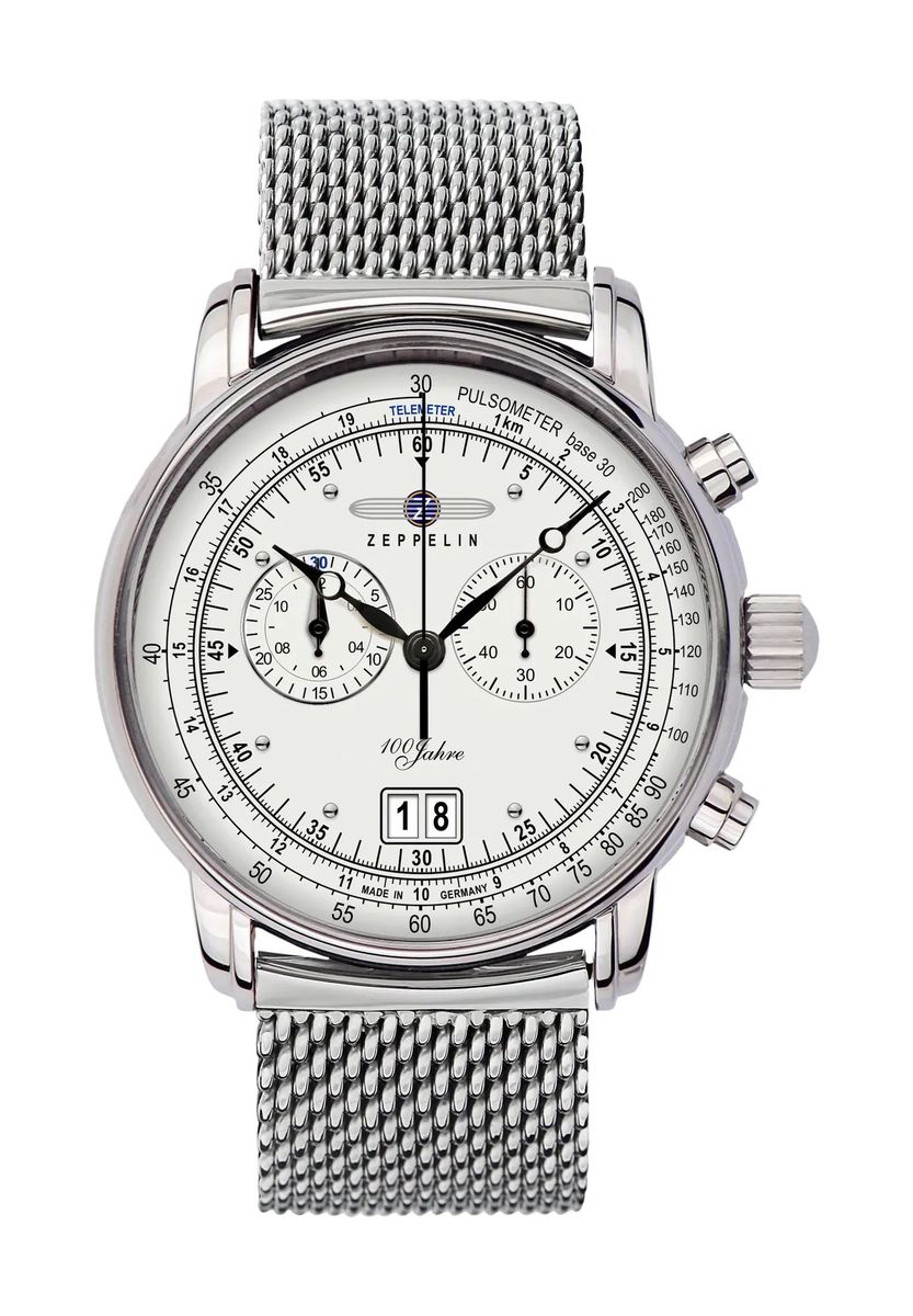 Eleganter Chronograph mit Milanaise-Armband