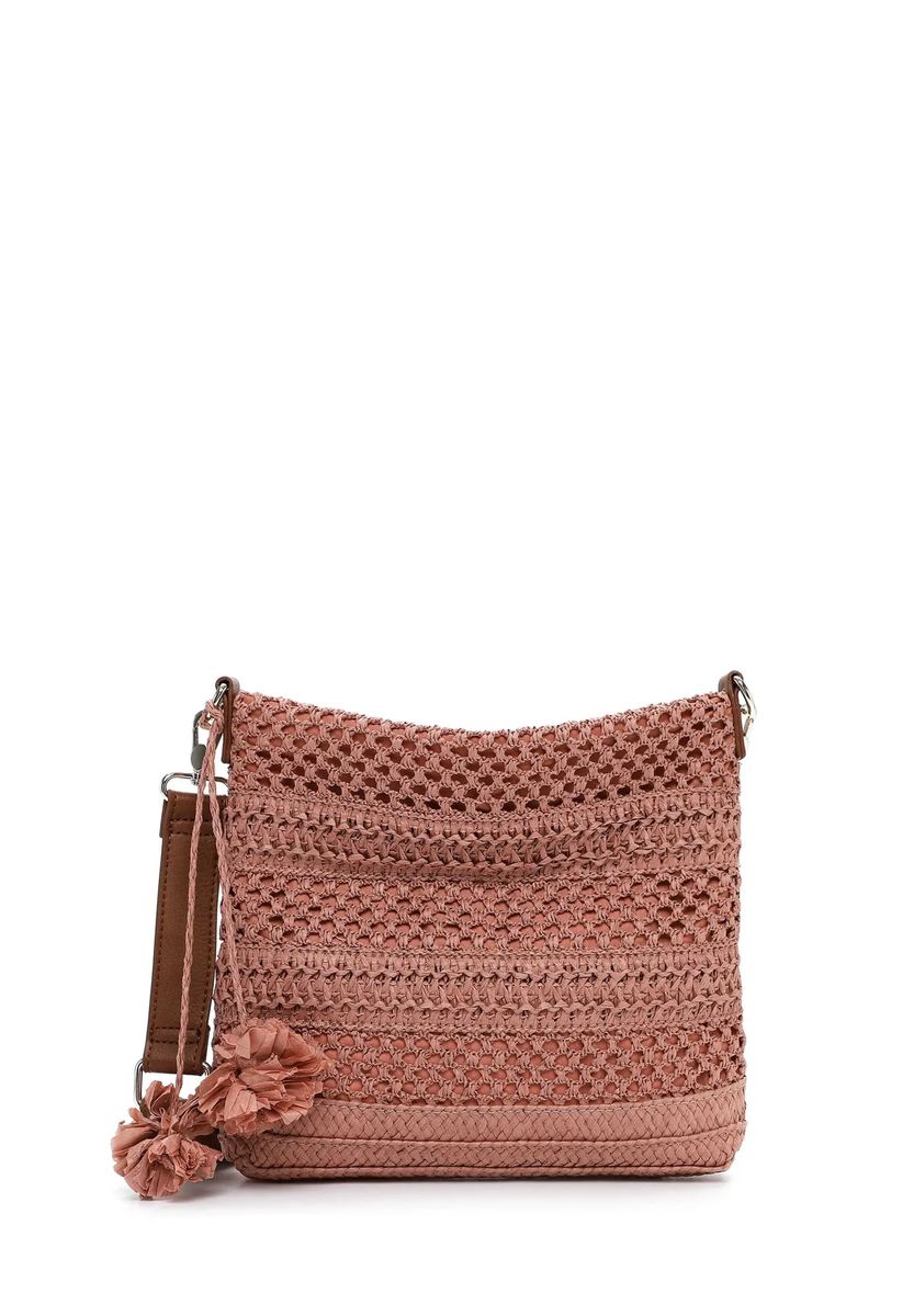 Filigrane Crossbody-Tasche aus Papiergeflecht