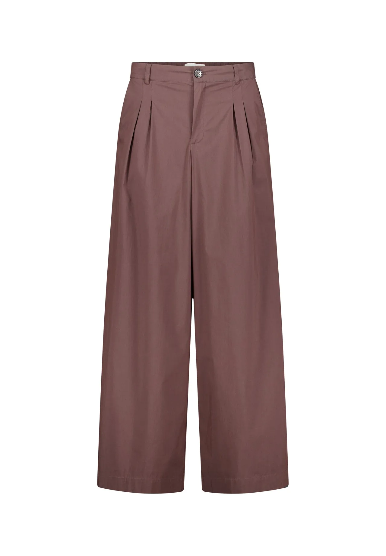 Weite Stoffhose mit Bundfalten