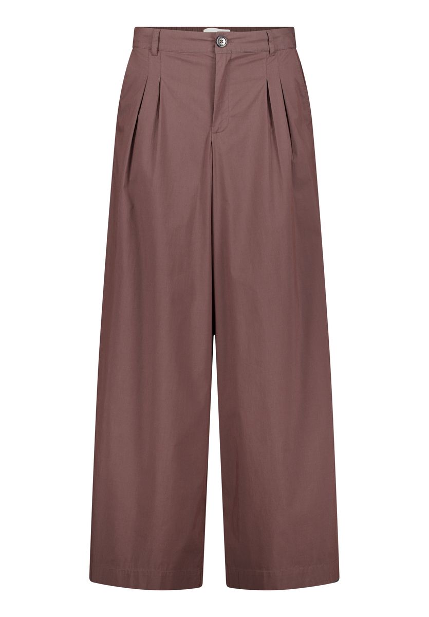 Weite Stoffhose mit Bundfalten