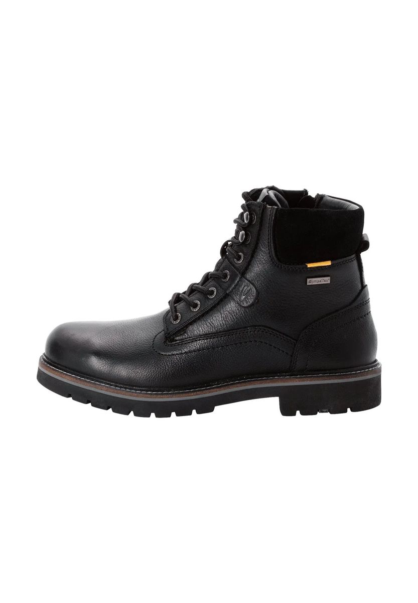 Robuste Leder-Schnürstiefeletten