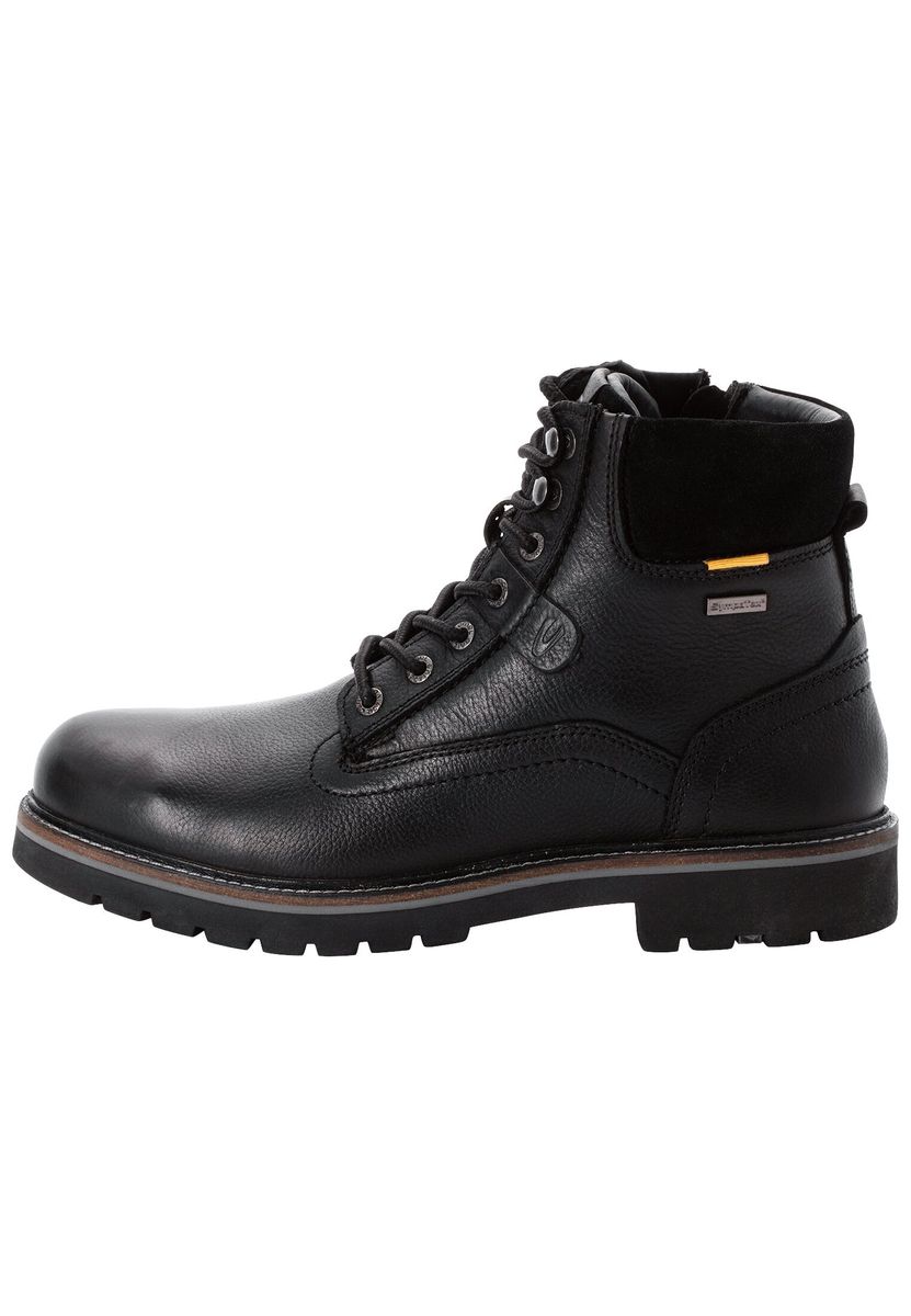 Robuste Leder-Schnürstiefeletten