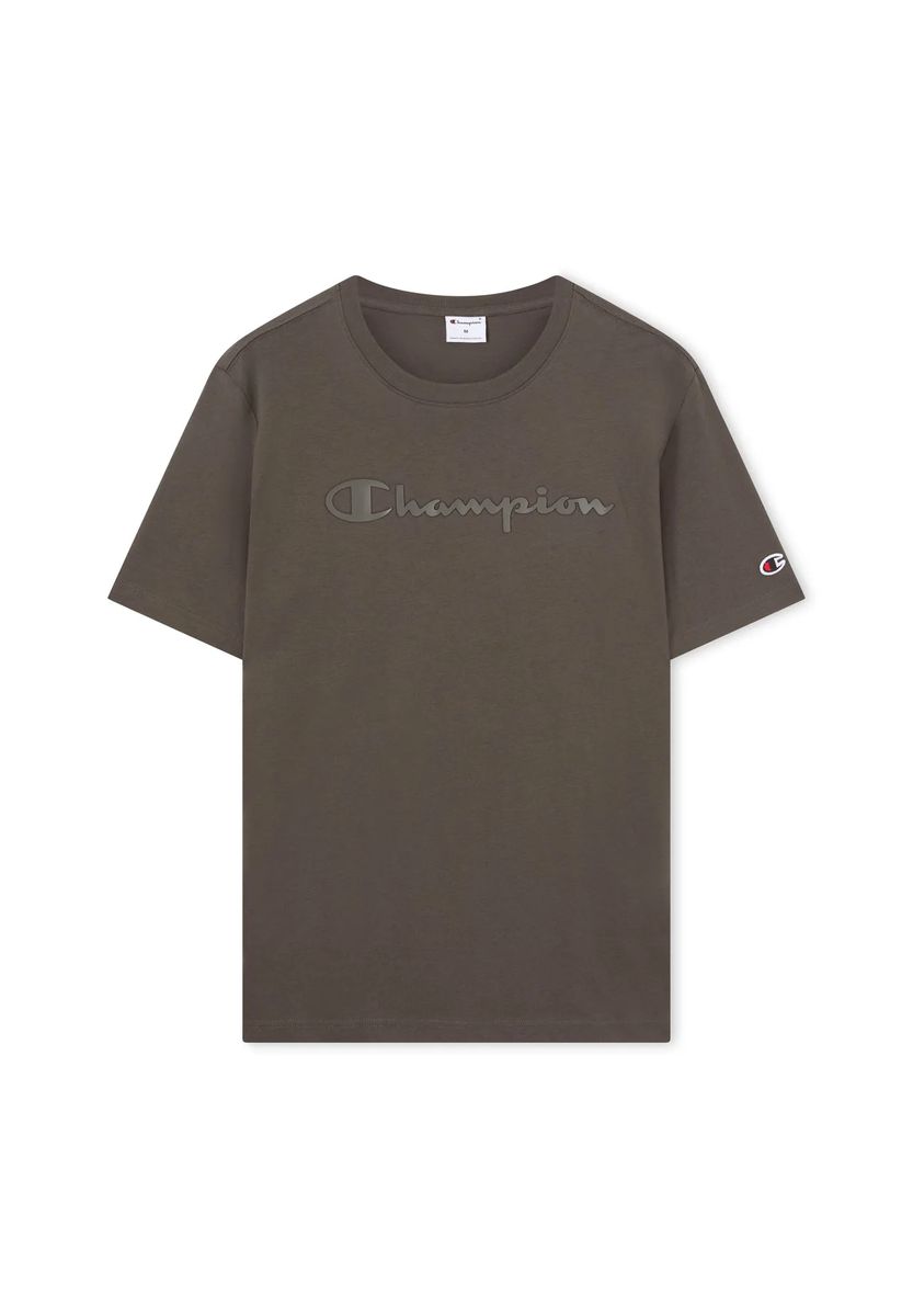 Baumwolltop mit tonalem Logo-Schriftzug