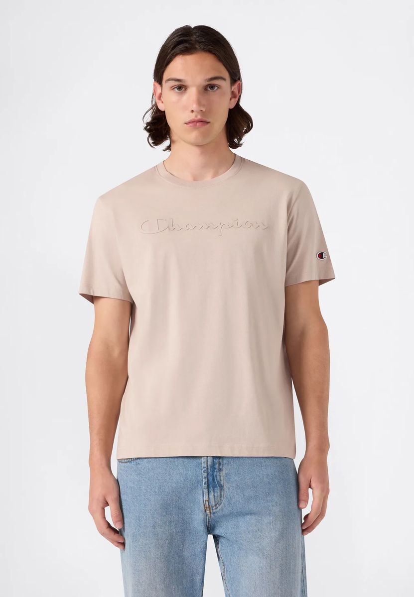 Baumwoll-T-Shirt mit geprägtem Logo