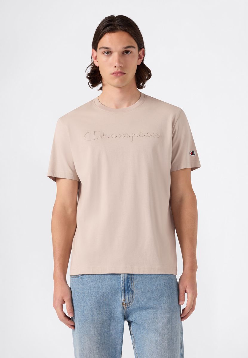 Baumwoll-T-Shirt mit geprägtem Logo