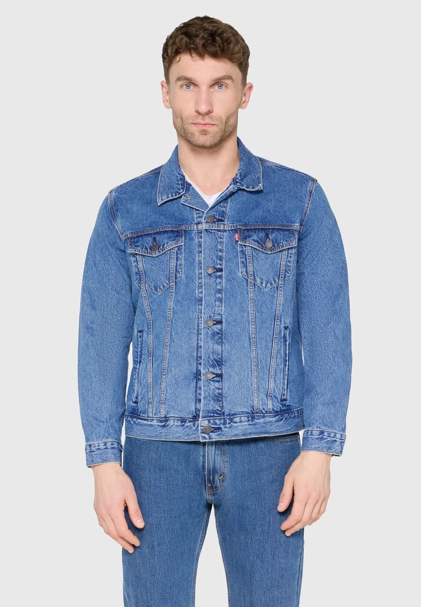 Klassische Denim Trucker-Jacke
