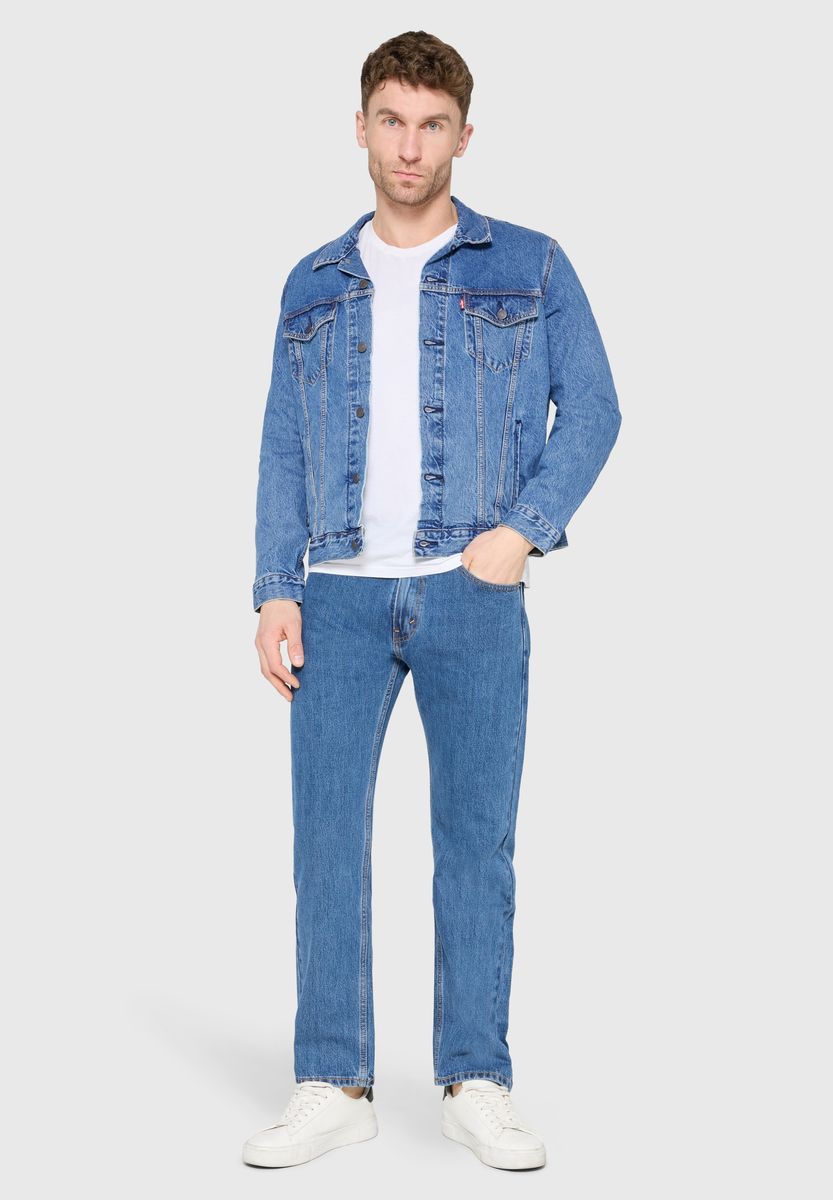 Klassische Denim Trucker-Jacke