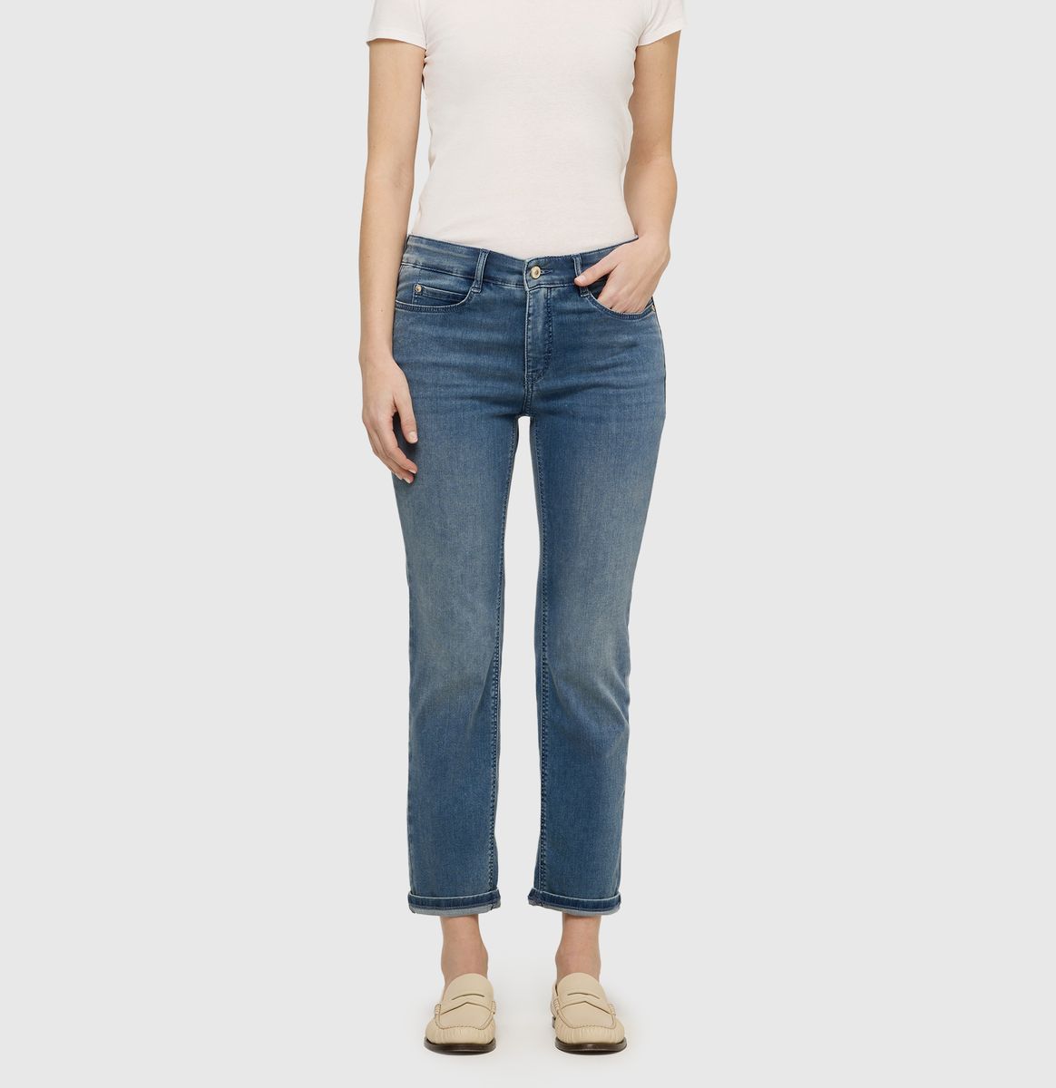 Shaping-Jeans mit geradem Bein