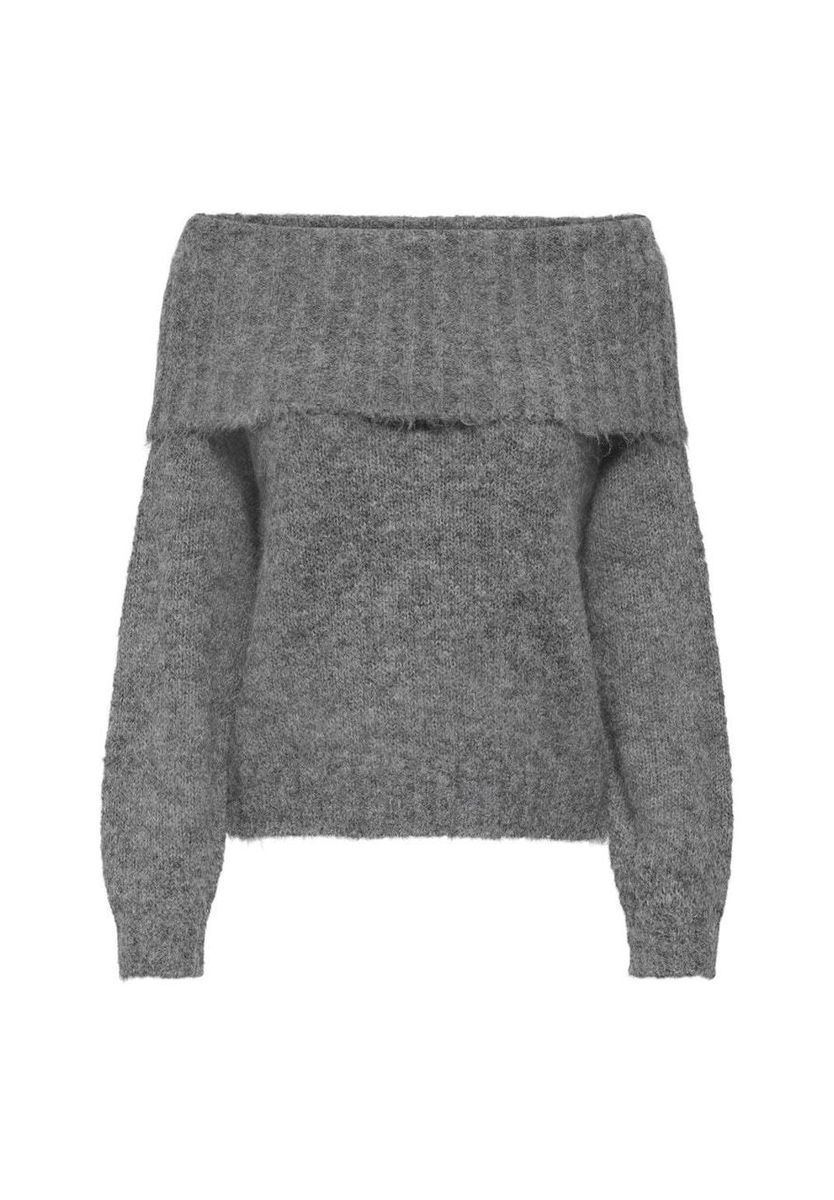 Strickpullover mit schulterfreiem Design