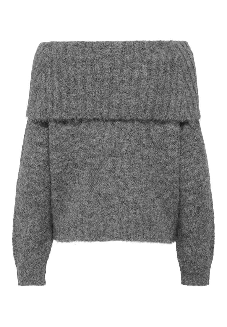 Strickpullover mit schulterfreiem Design