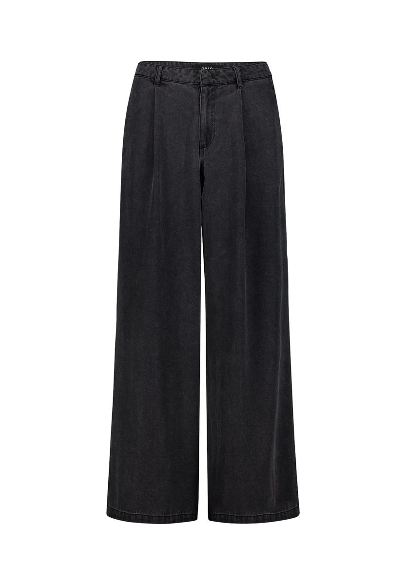 High-Waist Weite Bundfaltenhose