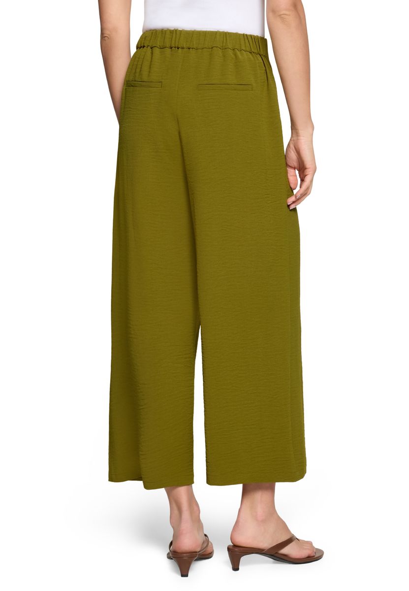 High-Waist Culotte mit Gürtelschnalle