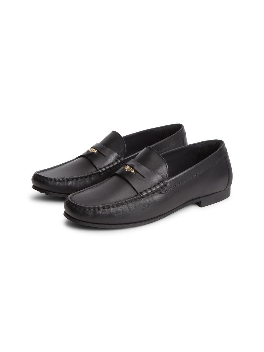 Klassische Penny Loafer aus Kunstleder