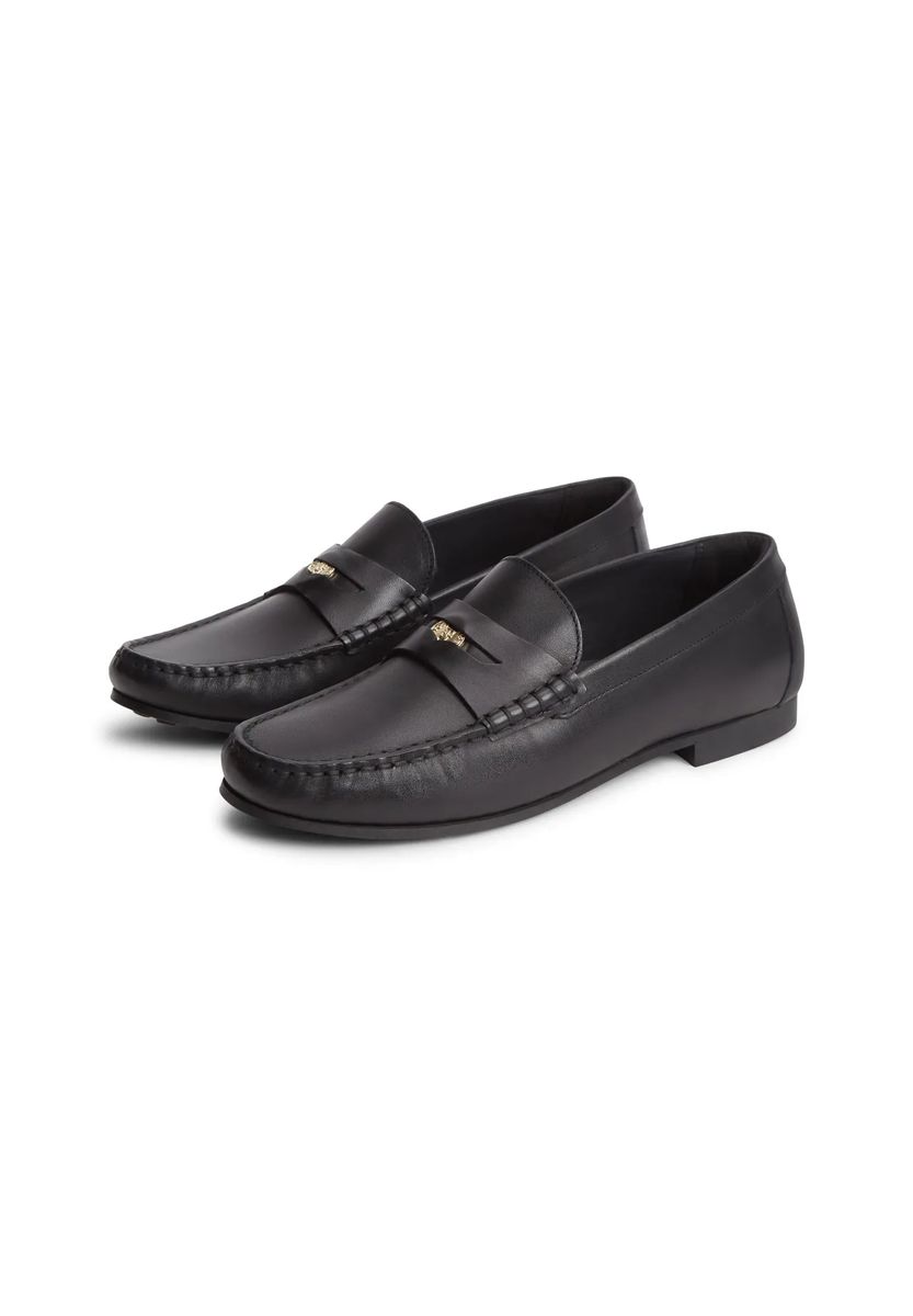 Klassische Penny Loafer aus Kunstleder