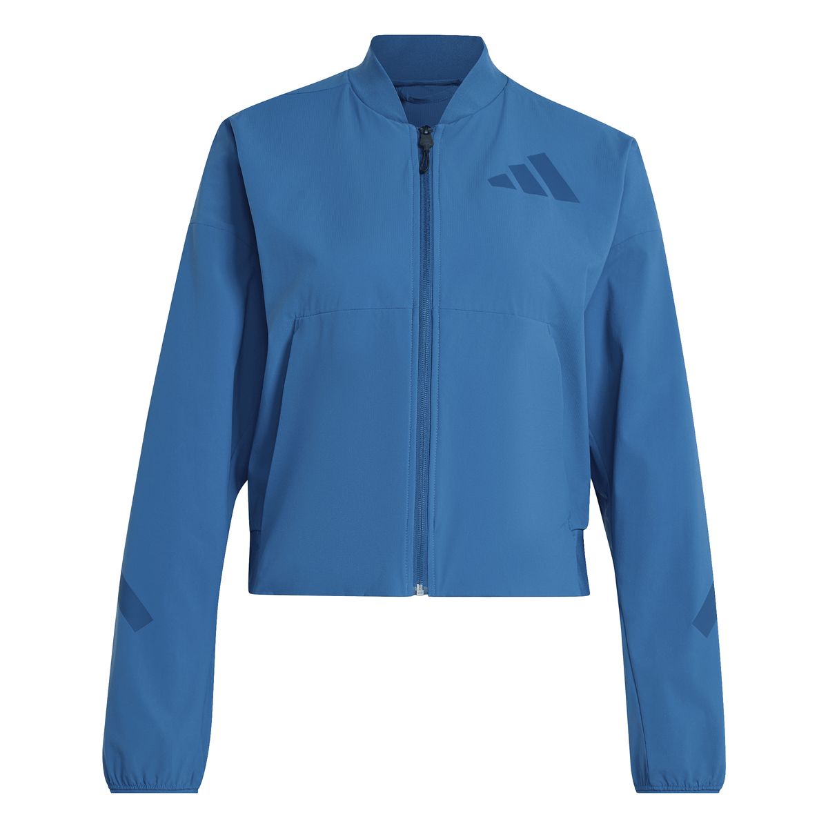 Minimalistische kastige funktionale Reißverschlussjacke