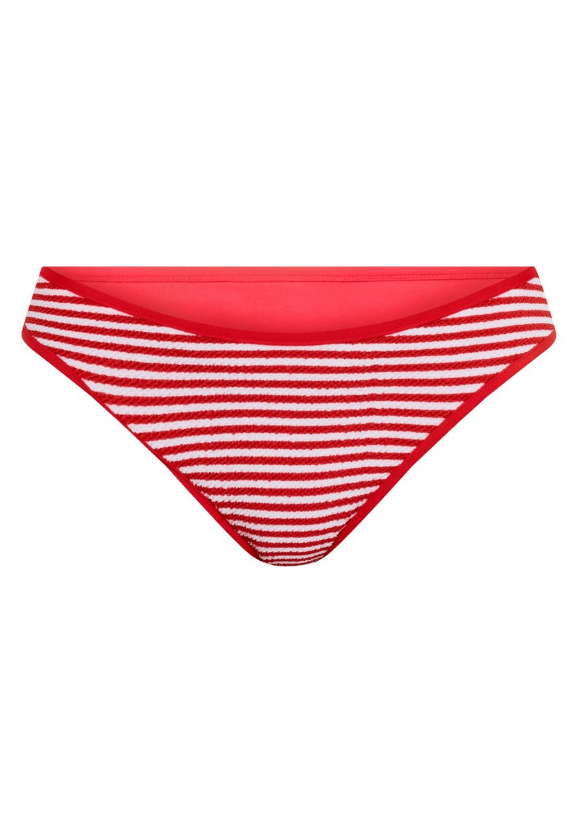 Strukturierter High-Leg Gestreifter Slip