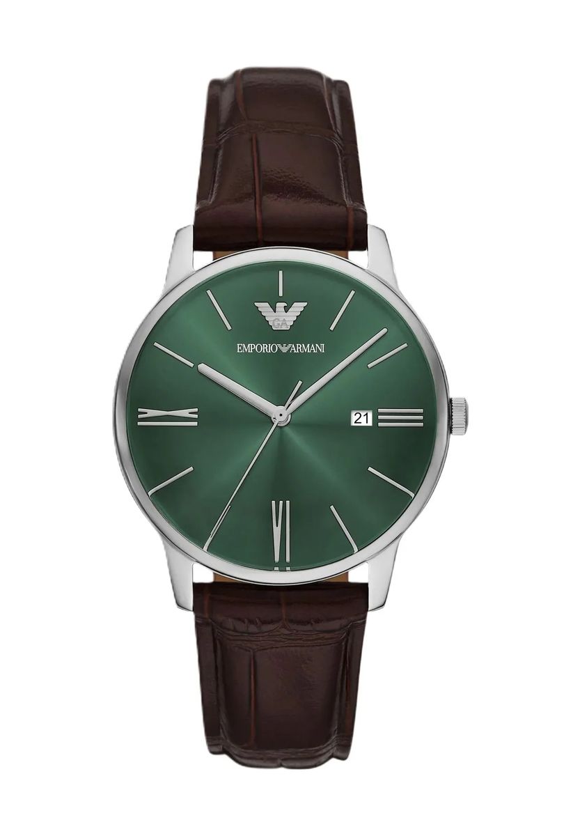 Elegante Edelstahl-Armbanduhr