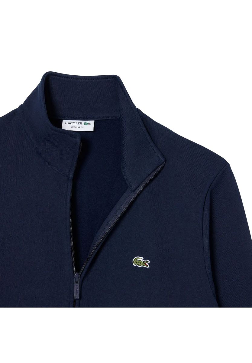 Sweatjacke mit Reißverschluss und Stehkragen