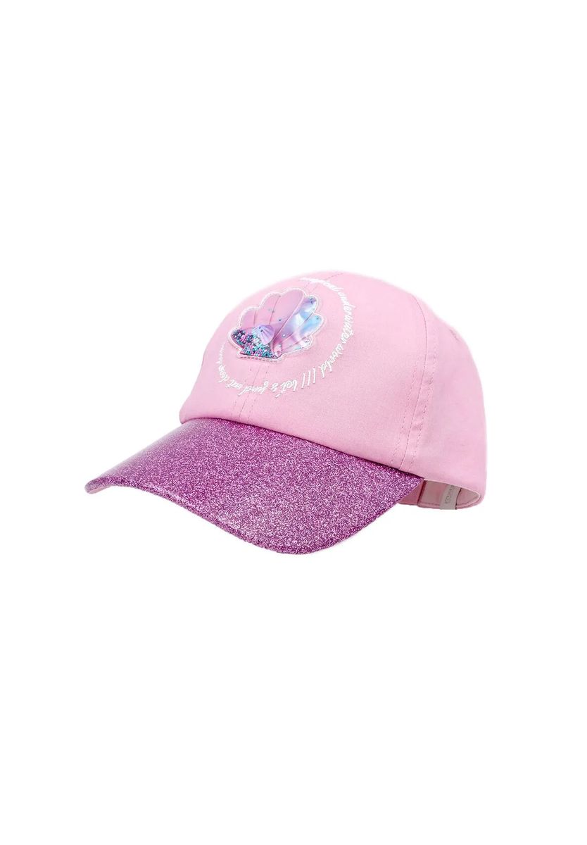 Baseball-Cap mit Muschel-Glitzer-Patch