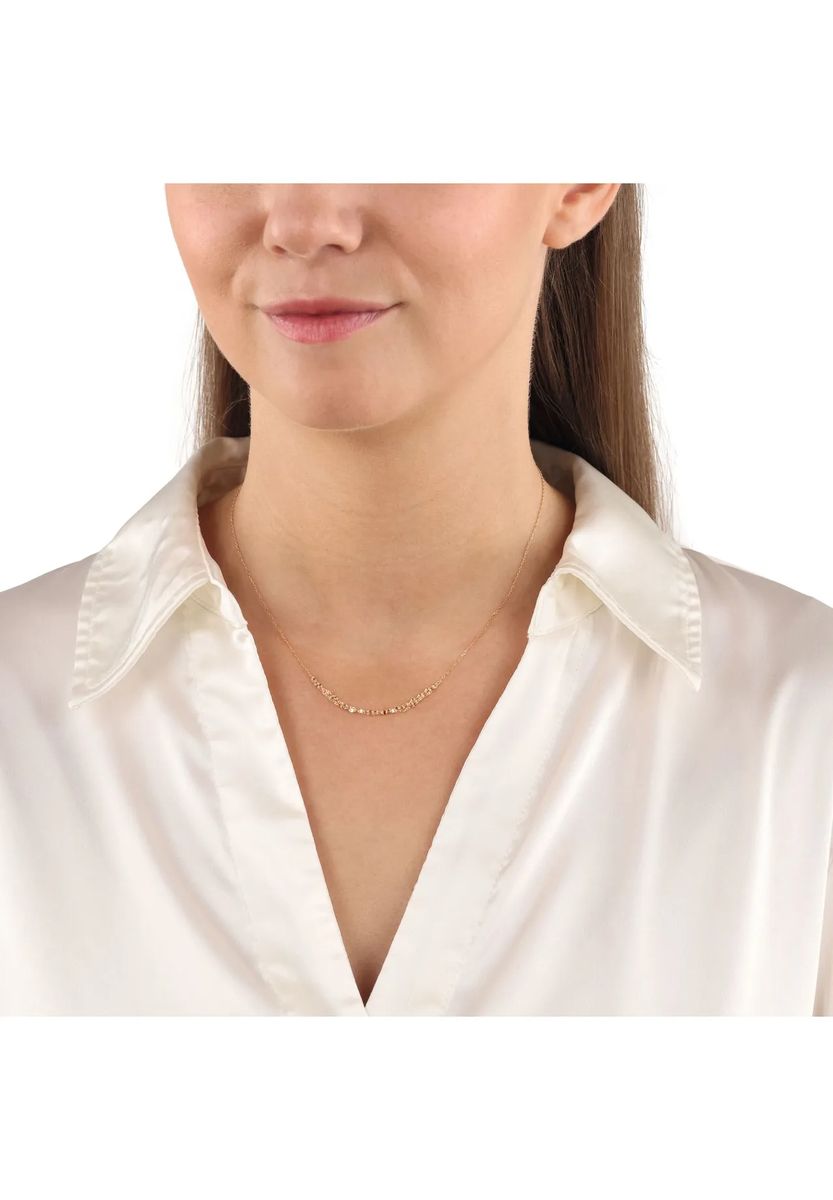 Filigrane Goldhalskette mit Kettenanhänger