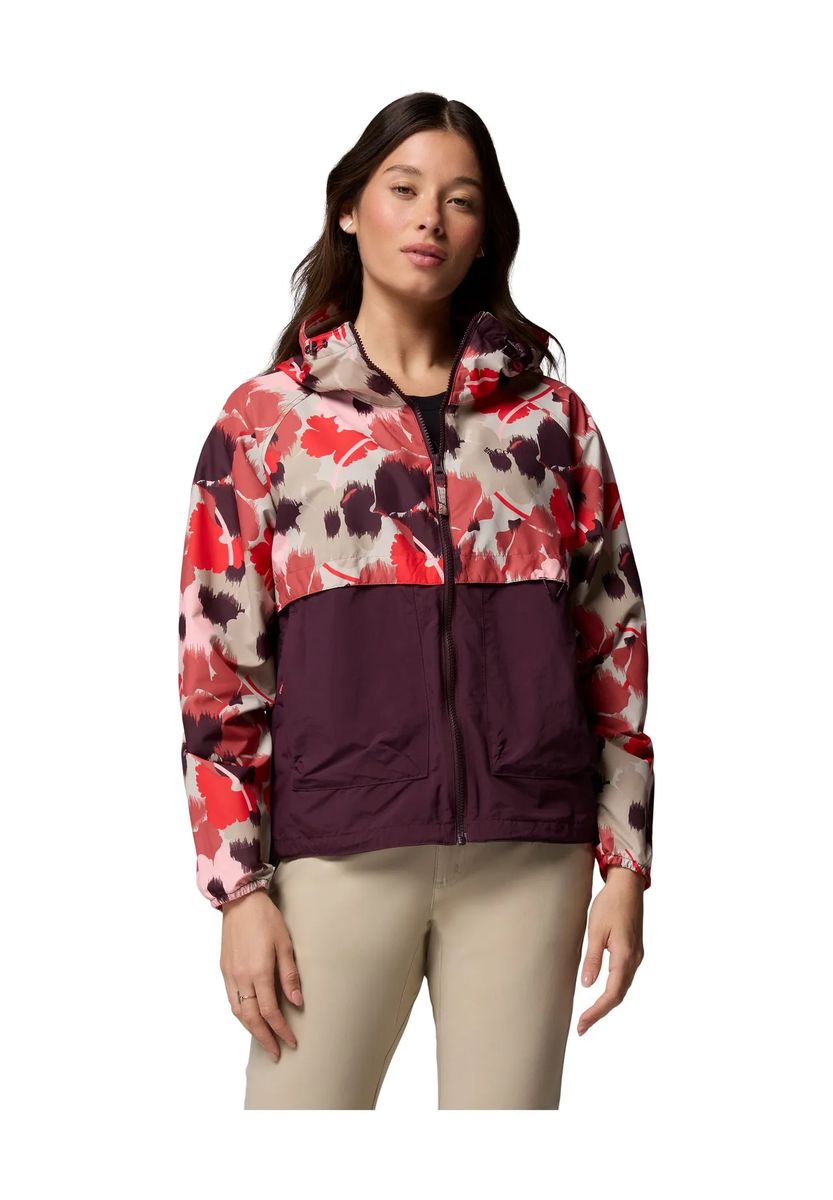Leichte Windjacke mit Blumenmuster