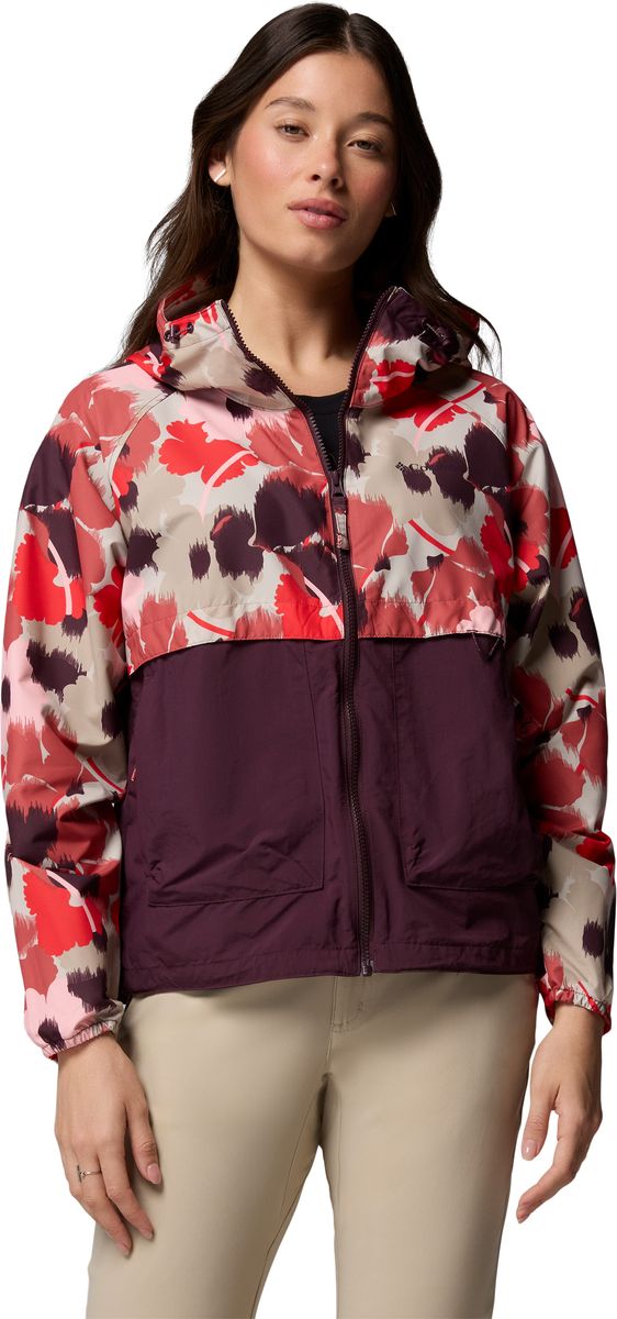 Leichte Windjacke mit Blumenmuster