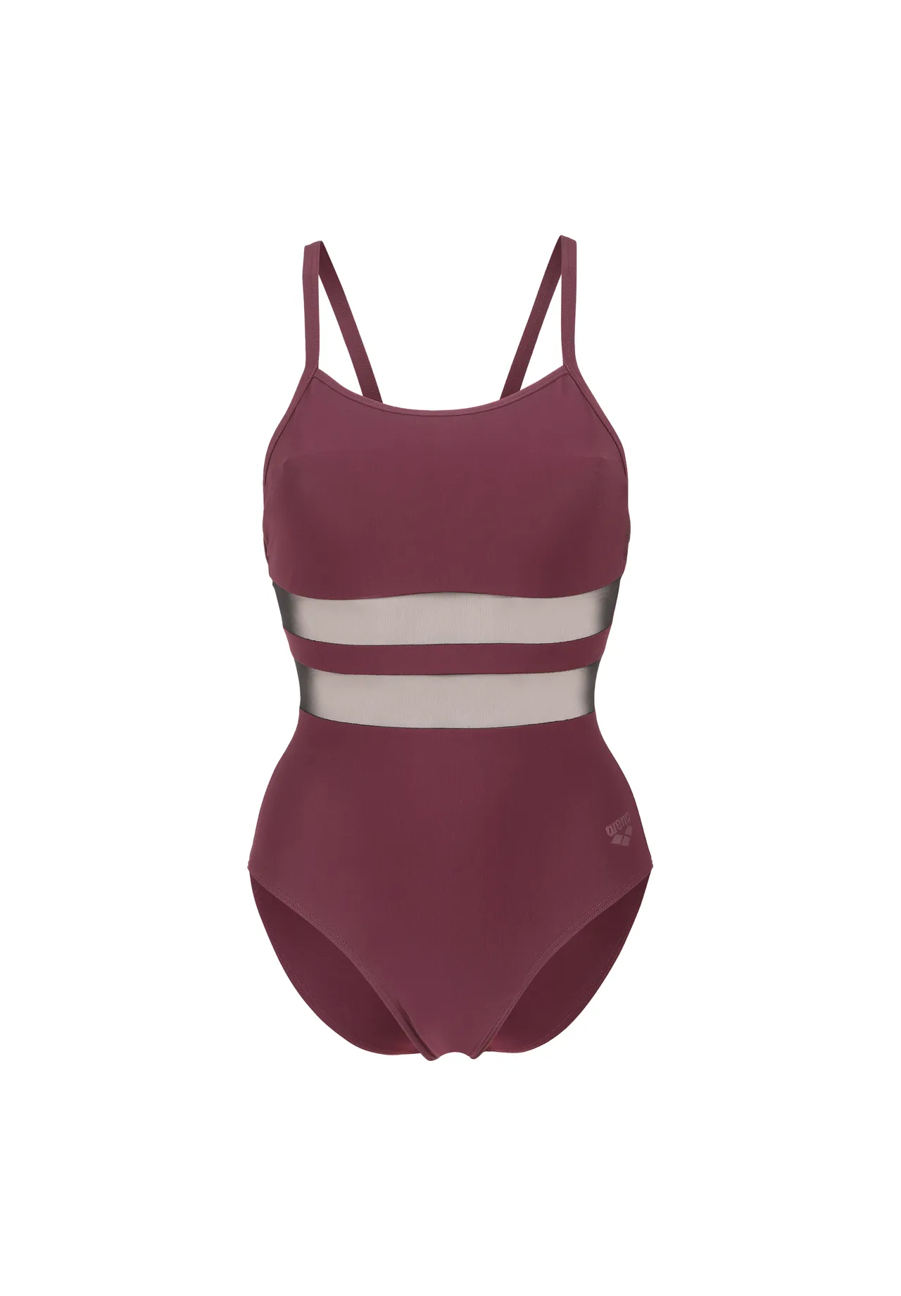 Eleganter Einteiler mit Mesh-Einsätzen