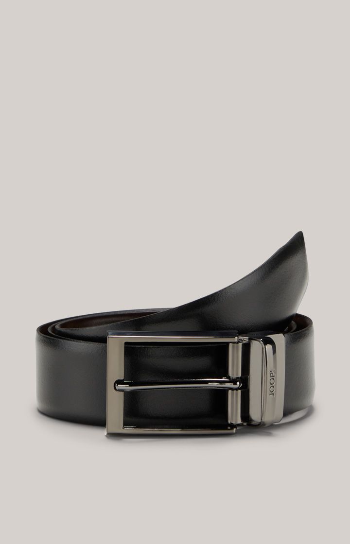 Joop! Wendegürtel aus Leder in Dunkelbraun und Schwarz