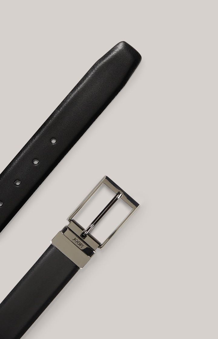 Joop! Wendegürtel aus Leder in Dunkelbraun und Schwarz