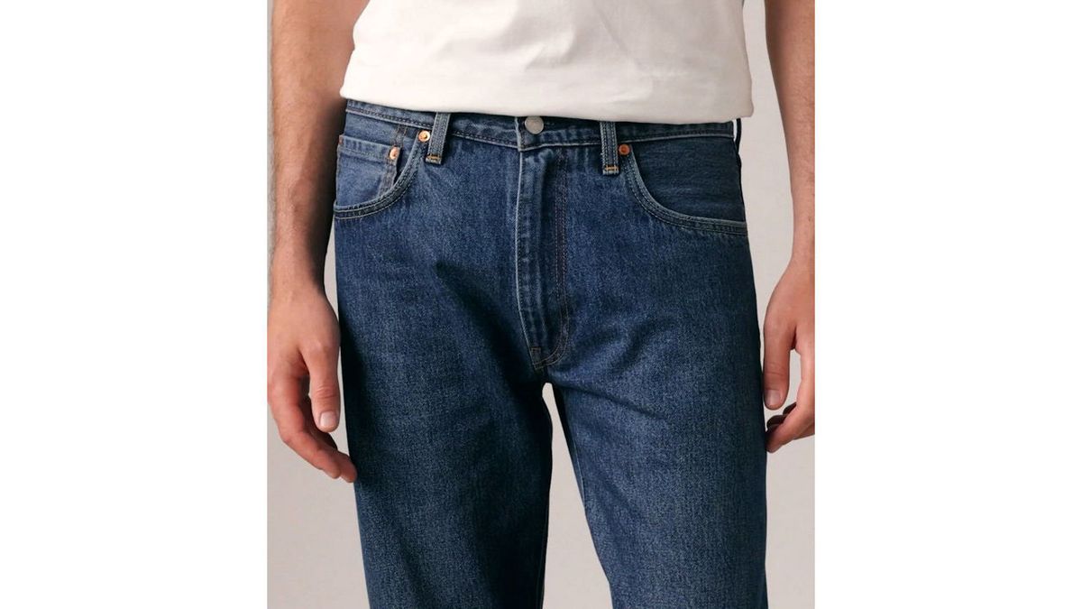 Relaxed Straight Leg Denim-Jeans