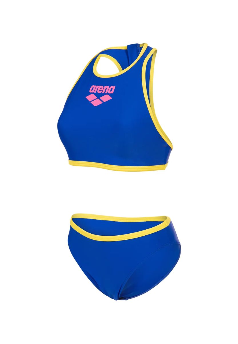 Sportlicher Bustier-Bikini mit Paspelierung