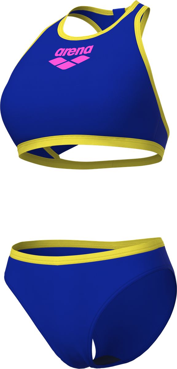 Sportlicher Bustier-Bikini mit Paspelierung