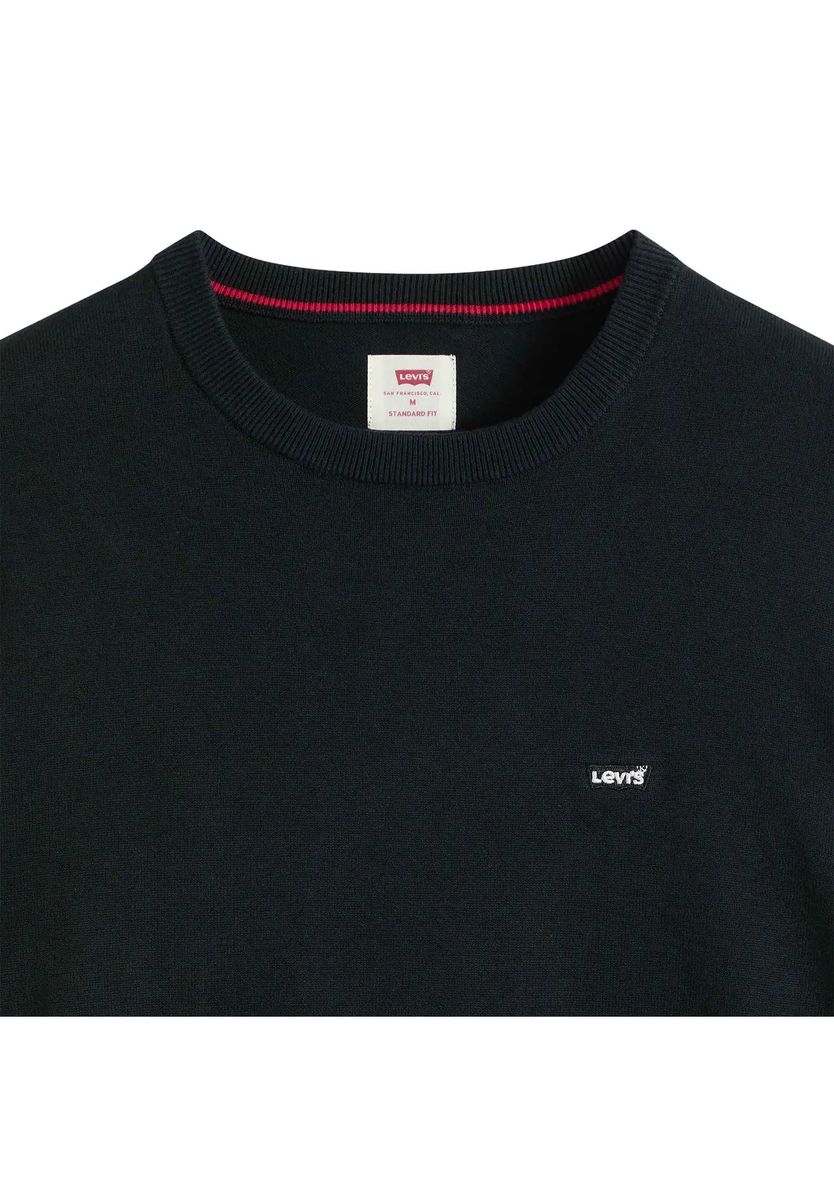 Klassischer Feinstrick-Pullover mit Rundhalsausschnitt