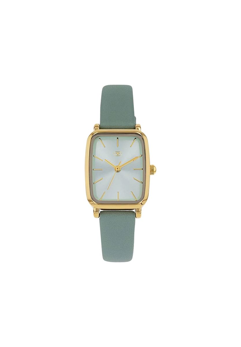 Eckige Armbanduhr mit Sunray-Zifferblatt