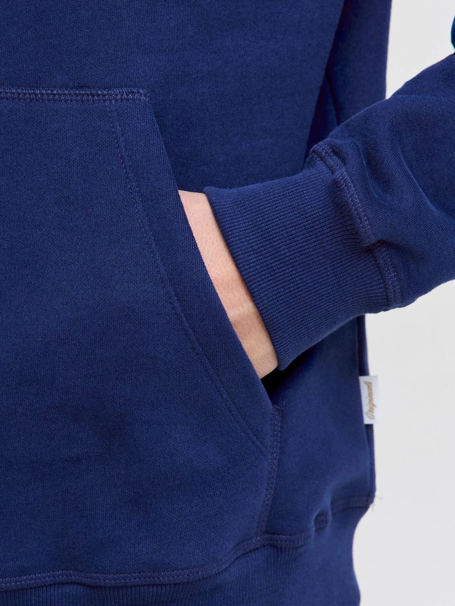 Locker geschnittener Hoodie mit Stickerei