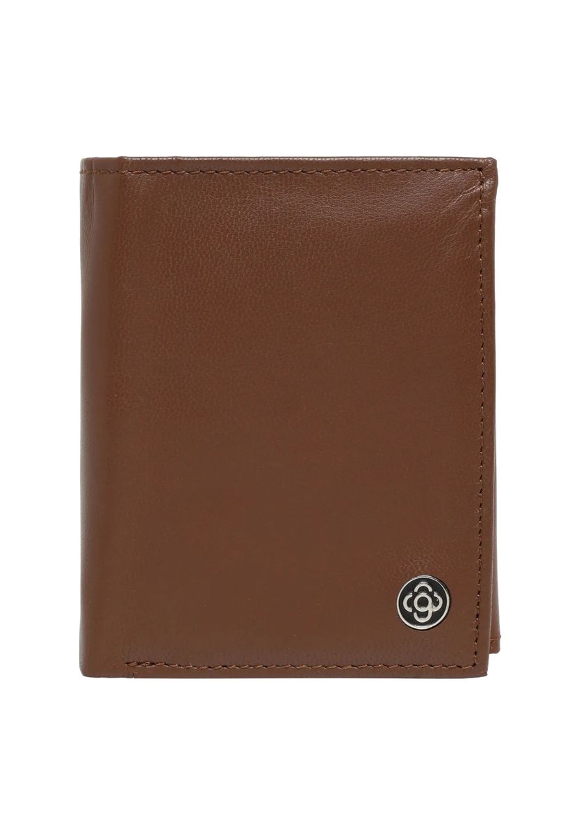 Elegante Vertikale Faltbrieftasche