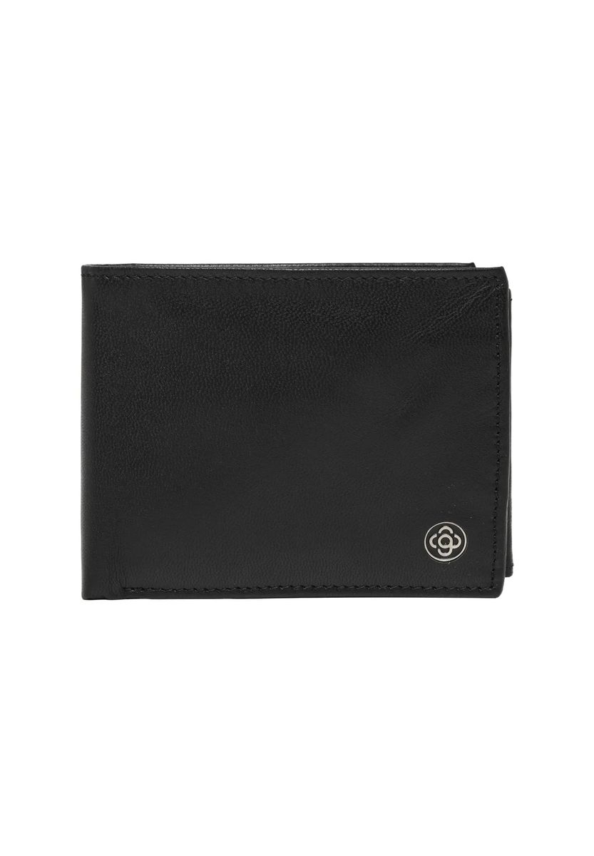 Glattleder Bifold Portemonnaie mit RFID