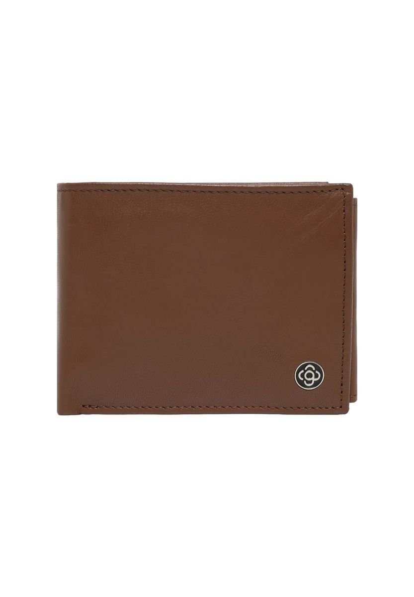 Minimalistische Bifold-Lederbrieftasche