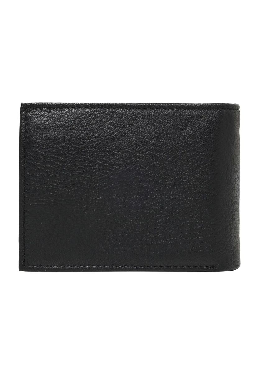 Klassische Brieftasche aus genarbtem Leder