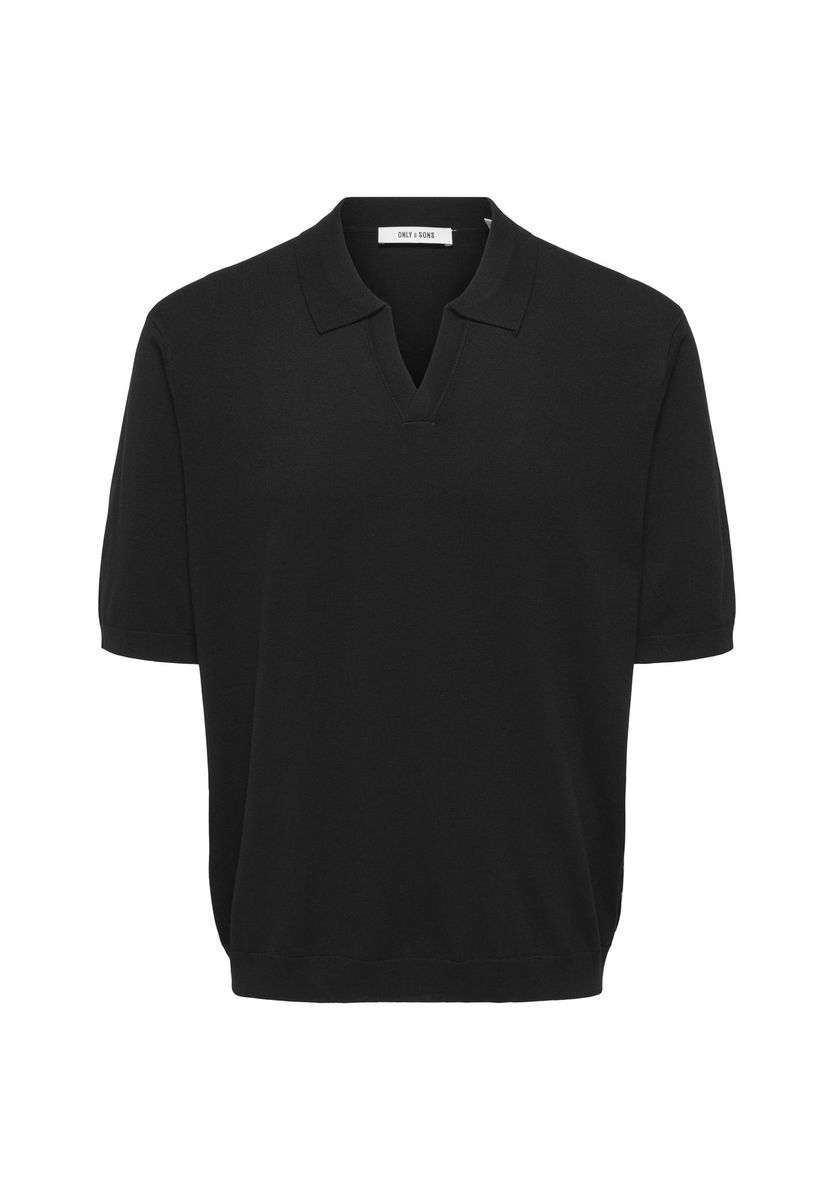 Locker geschnittenes Strickpolohemd