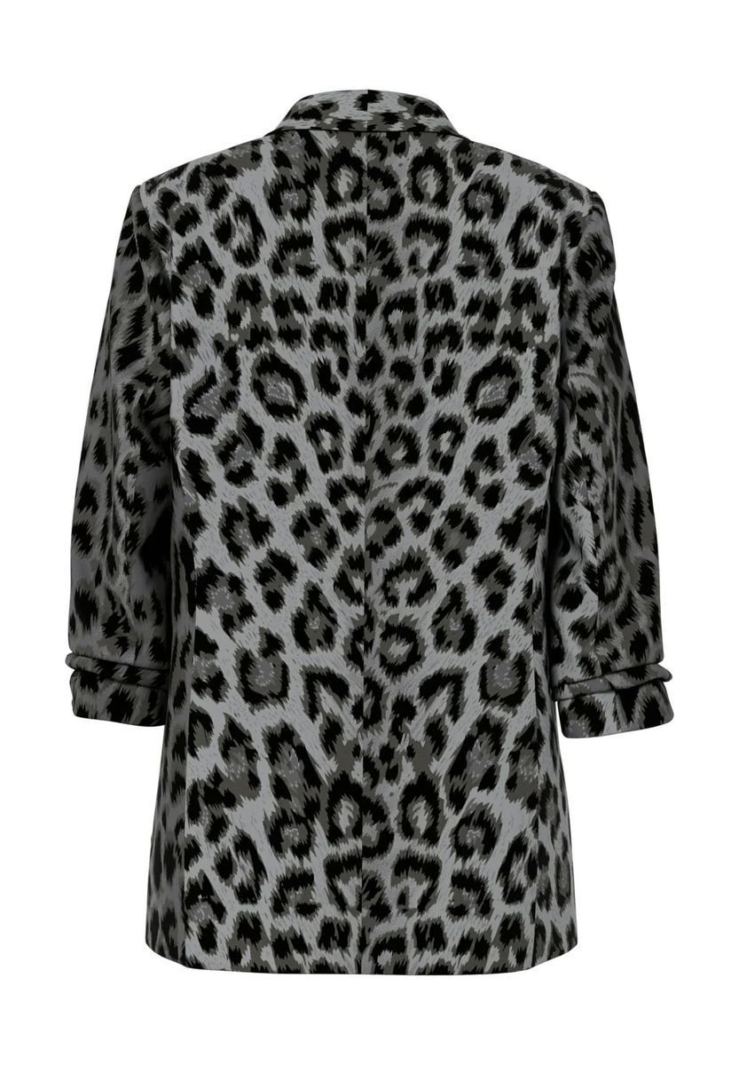 Blazer mit Leopardenmuster und 3/4-Ärmeln