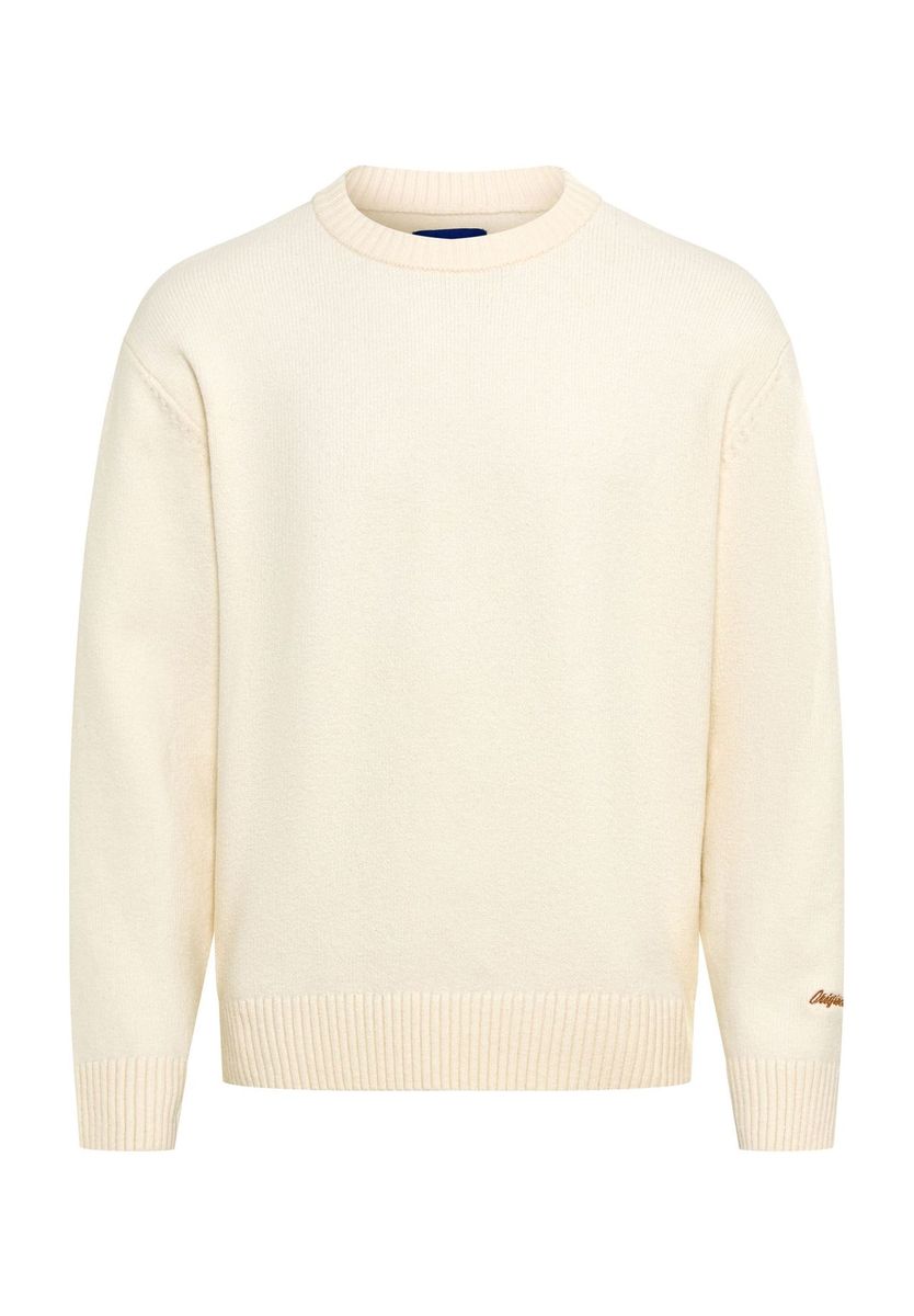 Herren Rundhals Baumwollmischung Pullover