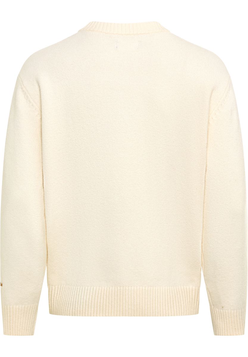 Herren Rundhals Baumwollmischung Pullover