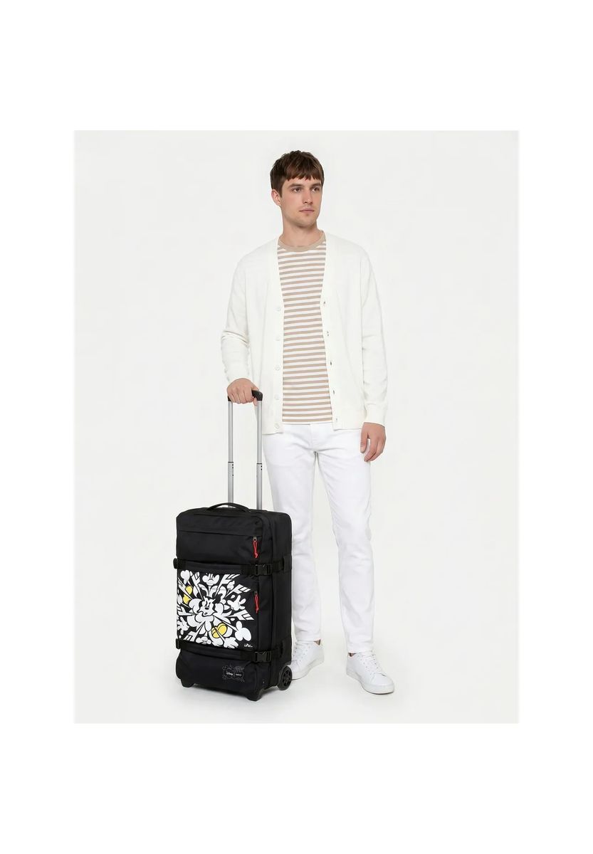 Rollbare Reisetasche mit Grafikprint