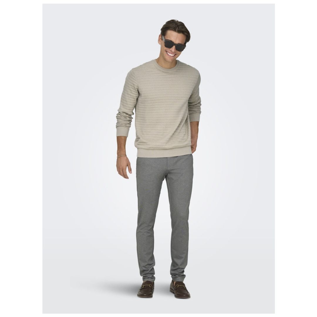Schmale Stretch-Chino-Hose