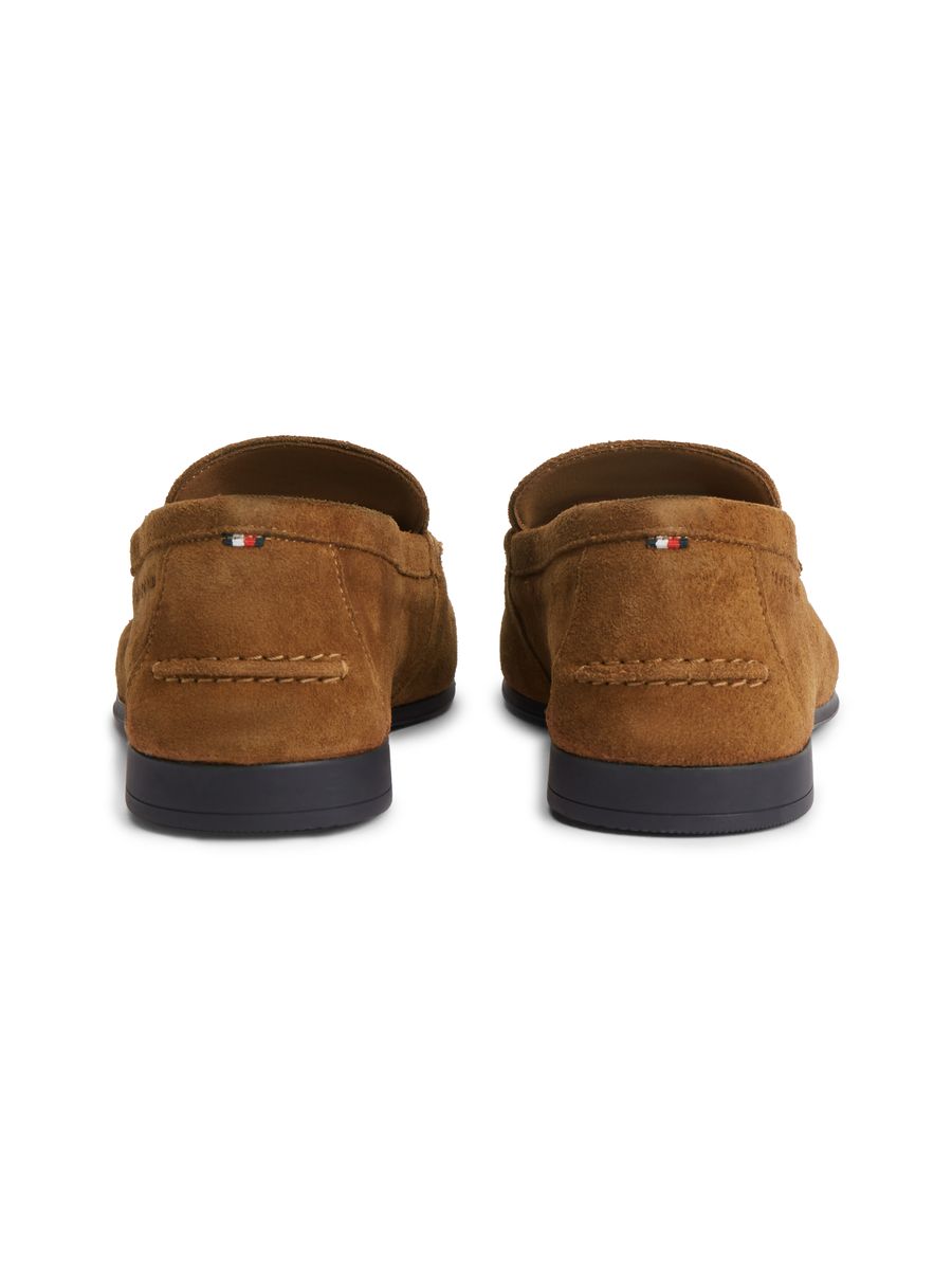 Klassische Slipper aus Wildleder mit Quasten