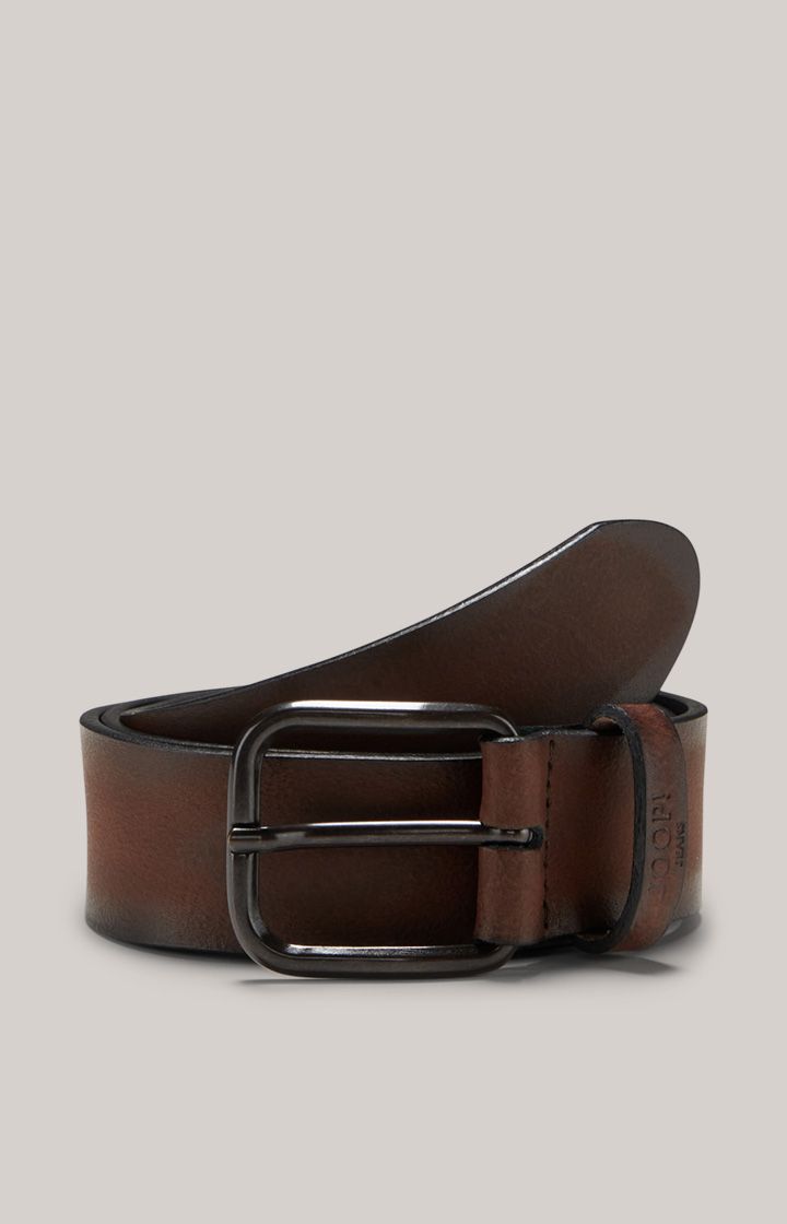 Joop Jeans Dunkelbrauner Ledergürtel mit Antik-Schnalle