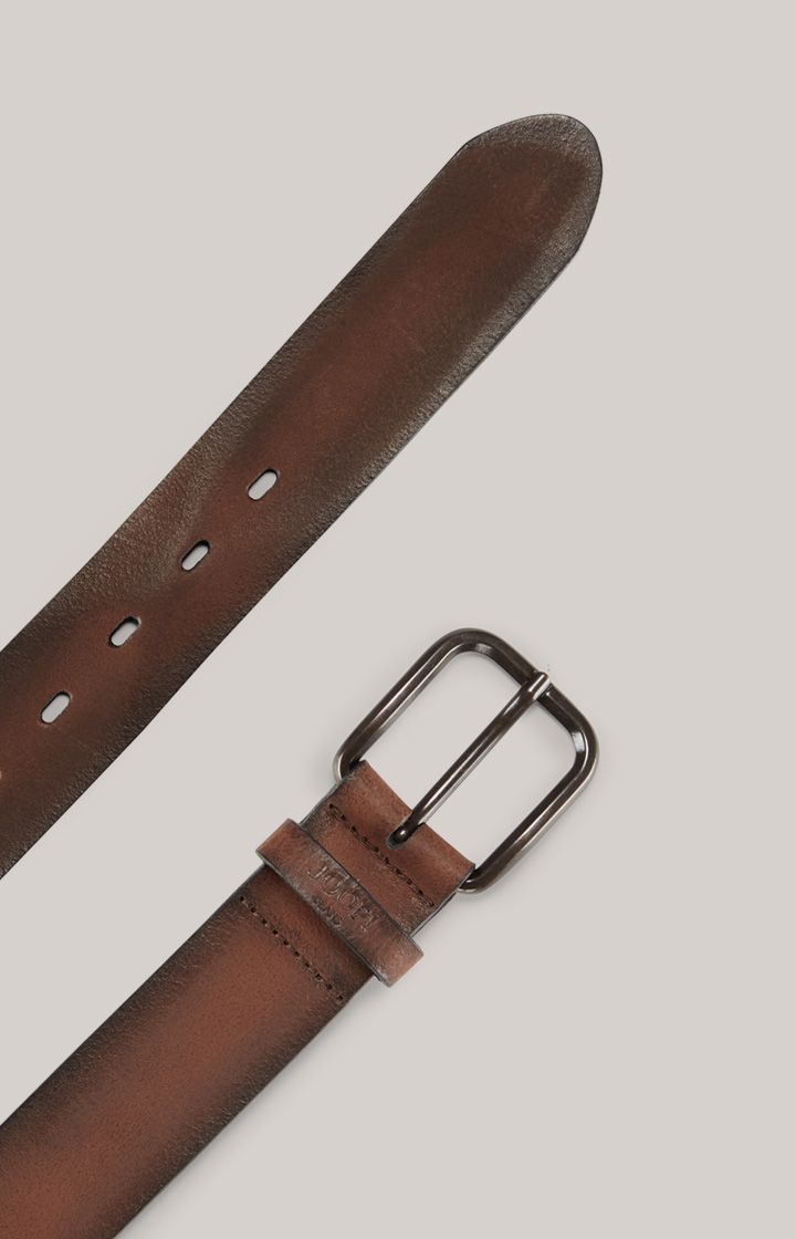 Joop Jeans Dunkelbrauner Ledergürtel mit Antik-Schnalle
